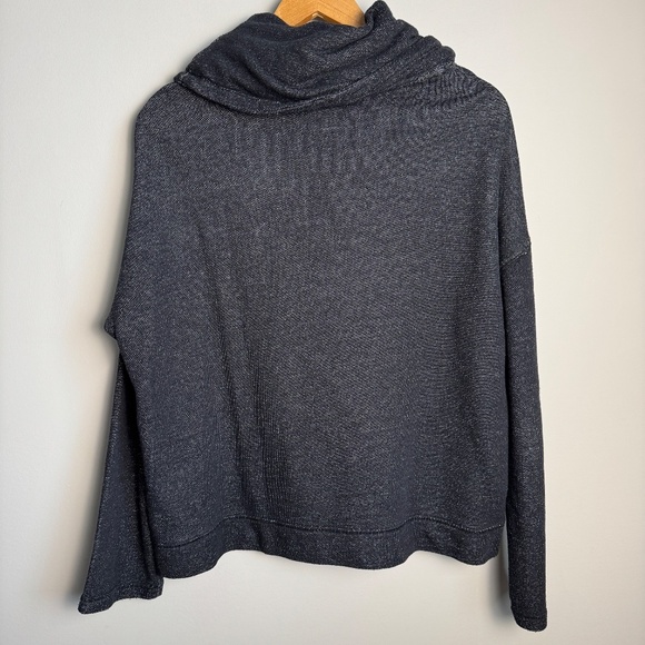 LRL Lauren Jeans Long Sleeve XL Cowl‎ Neck Women's Pullover Sweatshirt Black - Picture 6 of 14